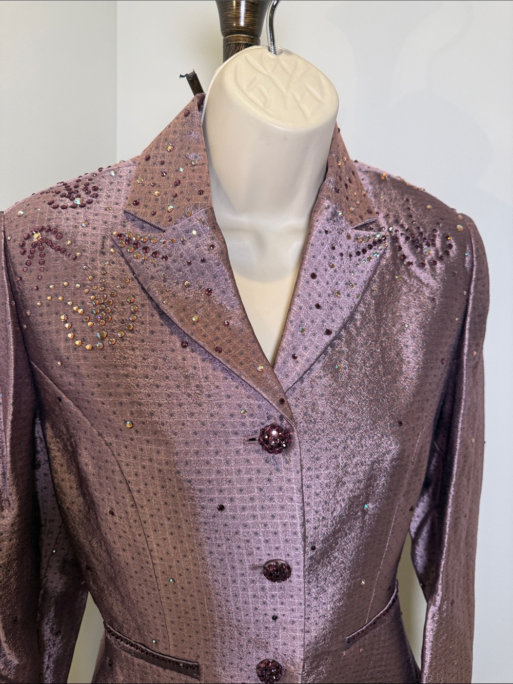Banu Paris Embellished Lavender Evening Blazer